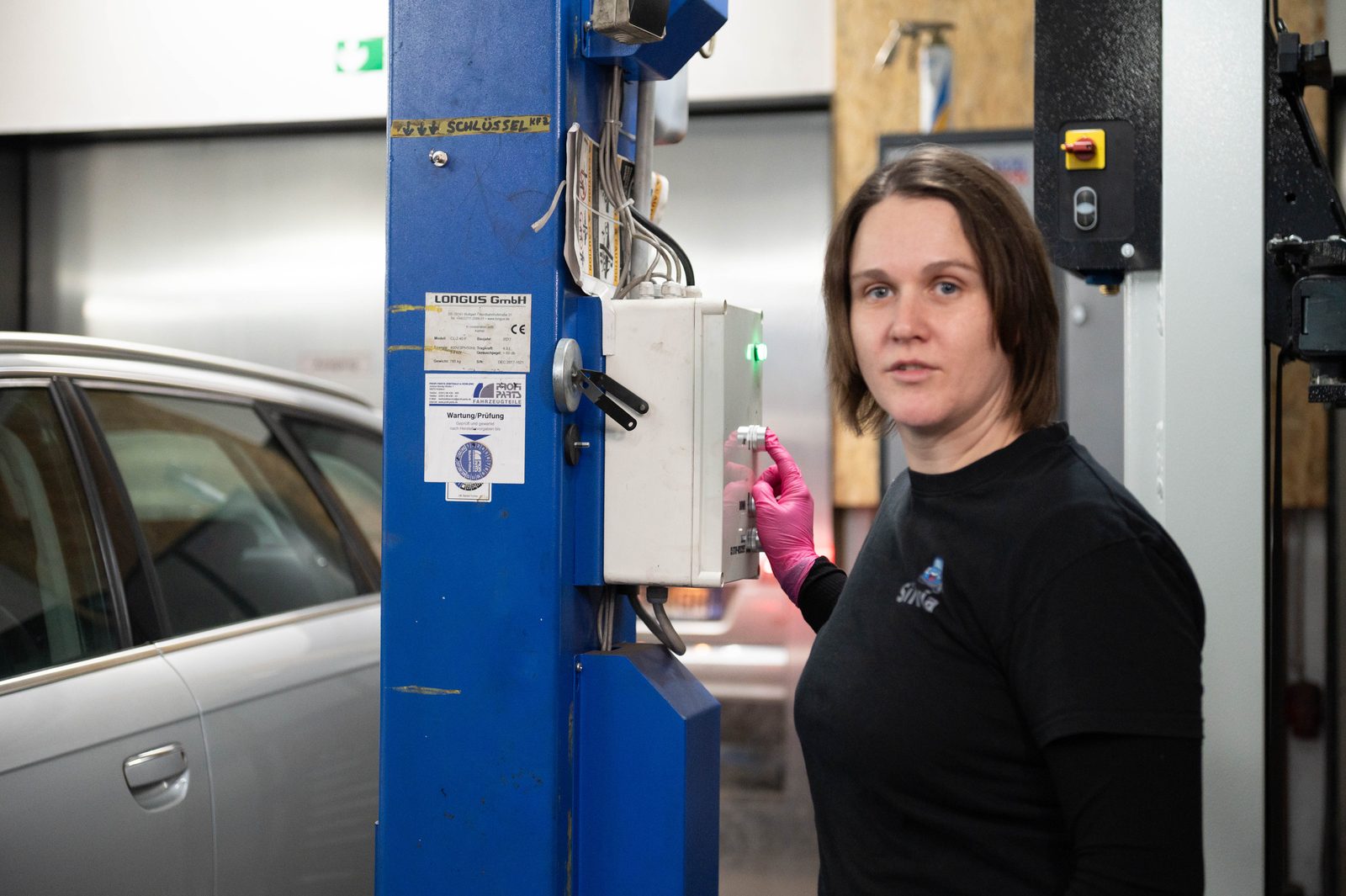 Arbeitsplatz in der Werkstatt bei KFZ Levin