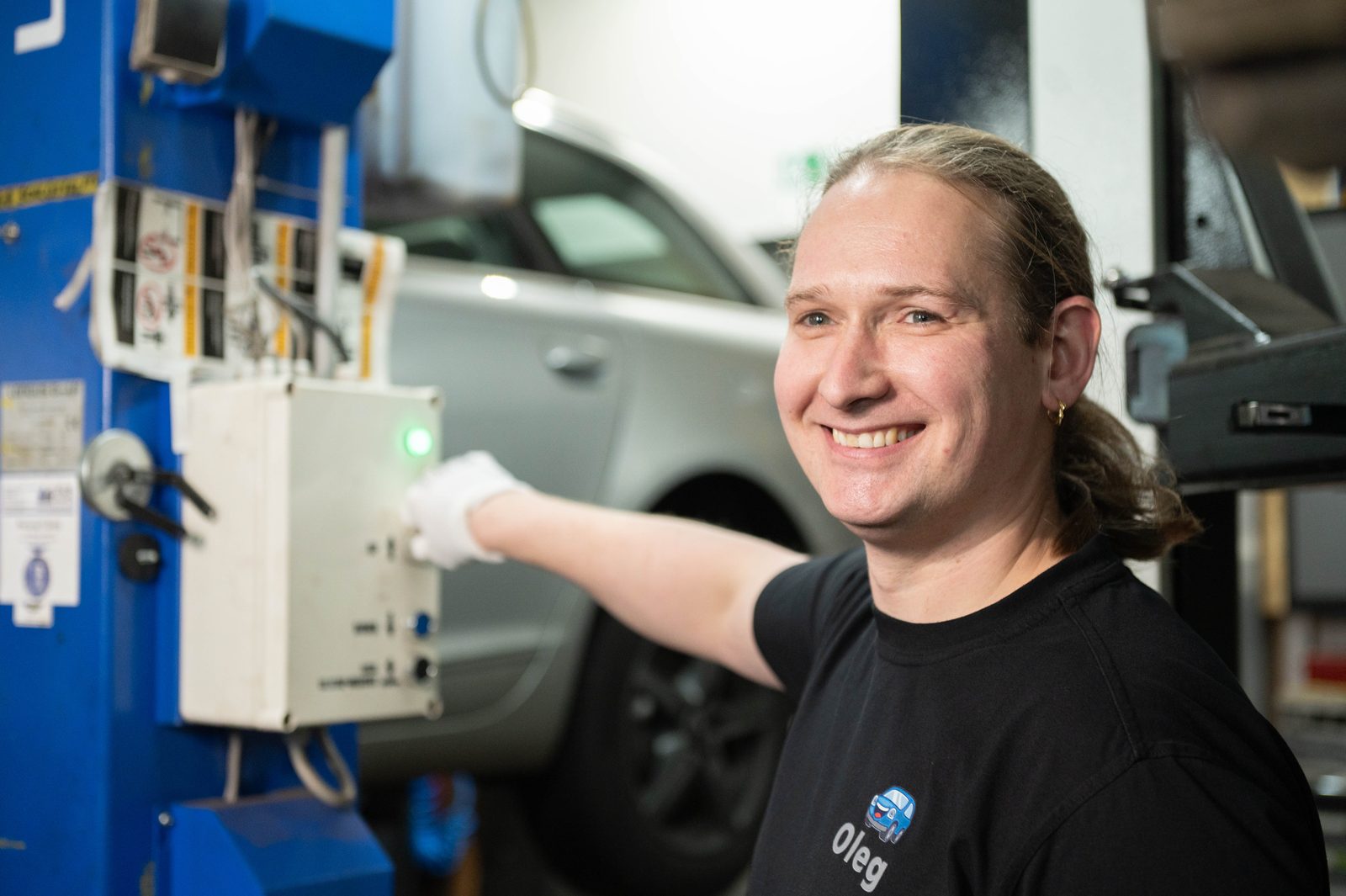 Arbeitsplatz in der Werkstatt von KFZ Levin